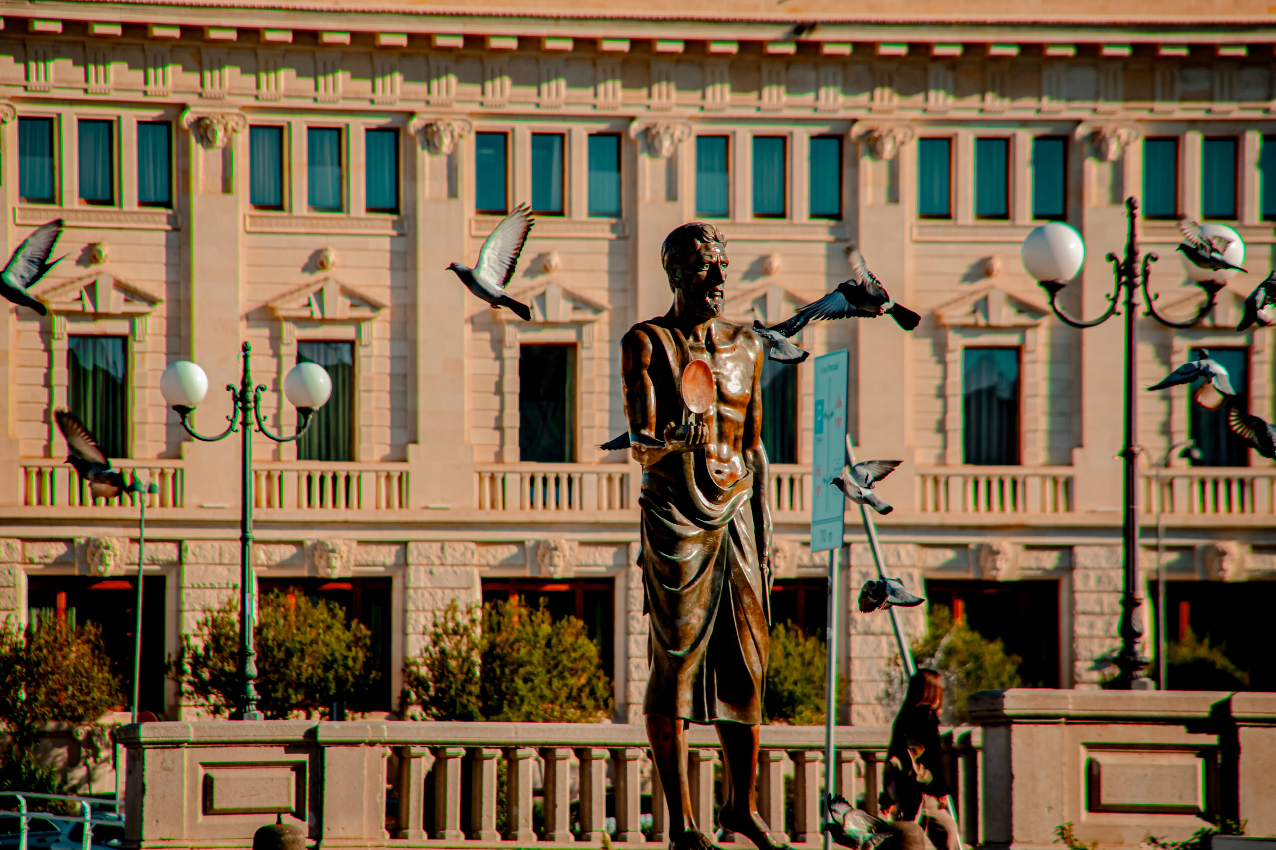Estatua de Arquimedes Siracusa